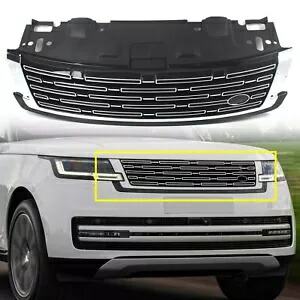 ブラックシルバー ABS フロントバンパーグリルランドローバーレンジローバー 2023-2024 Black Silver ABS Front Bumper Grille For Land Rover Range Rover 2023-2024 【並行輸入品】
