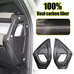2 個リアルカーボンファイバーダッシュボードサイドパネルトリムランドローバーディフェンダー 20-23 2 Pcs Real Carbon Fiber Dashboard Sides Panel Trim For Land Rover Defender 20-23 【並行輸入品】