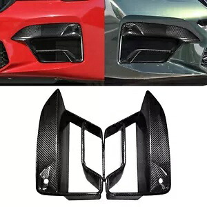 Bmw F90 M5 LCI 2021-24 ドライカーボンフロントバンパーアッパーエアベント蓋カバートリム For Bmw F90 M5 LCI 2021-24 Dry Carbon Front Bumper Upper Air Vent Lid Cover Trim 【並行輸入品】