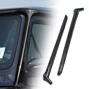 メルセデスベンツ Gクラス W464 19-2021 カーボンファイバーフロントウィンドウ A ピラーストリップ For Mercedes-Benz G-Class W464 19-2021 Carbon Fiber Front Window A-Pillar Strip 【並行輸入品】