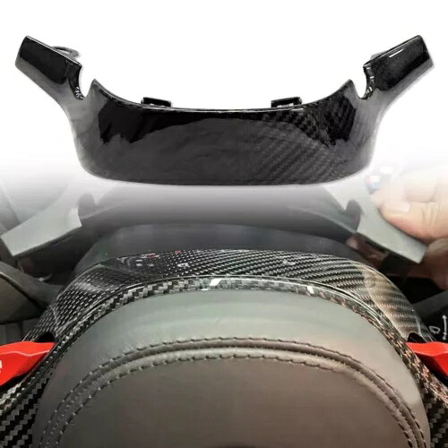 1x リアルカーボンファイバーステアリングホイールカバー上 BMW X3M F97 X4M F98 2019-23 1x Real Carbon Fiber Steering Wheel Above Cover For BMW X3M F97 X4M F98 2019-23 【並行輸入品】 103,455円