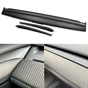 テスラモデル 3/Y カーボンファイバーダッシュ交換とドアトリム用マットブラック Matte Black For Tesla Model 3/Y Carbon Fiber Dash Replacement and Door Trim 【並行輸入品】｜カスタムパーツ WORLD倉庫