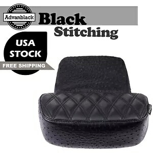 アドバン ブラック ステッチ ラプター スモール バックレスト パッド ハーレー ツーリングに適合 Advan Black Stitching Raptor Small Backrest Pad Fits Harley Touring 【並行輸入品】