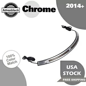 クロームラジアントトリム LED ランターン フロントガラストリム ハーレー エレクトラ ストリート 14+ に適合 Chrome Radiant Trim LED Run Turn Windshield Trim Fits Harley Electra Street 14+ 【並行輸入品】
