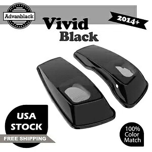 ビビッドブラック 6x9 サドルバッグスピーカー蓋オーディオカバー ハーレーダビッドソン 2014+ に適合 Vivid Black 6x9 Saddlebag Speaker Lids Audio Cover Fits Harley Davidson 2014+ 【並行輸入品】