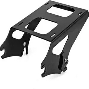 リア荷物ラック アイアンブラックキャリア ハーレーロードキング FLHR 2018 に適合 Rear Luggage Rack Iron Black Carrier Fits For Harley Road King FLHR 2018画像