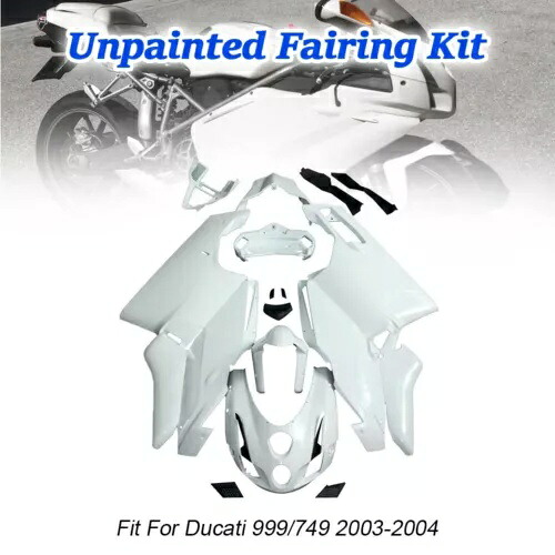 ボディワークフェアリングキット未塗装セットドゥカティ 999 749 2003 2004 に適合 Bodywork Fairing Kit Unpainted Set Fit For Ducati 999 749 2003 2004 【並行輸入品】