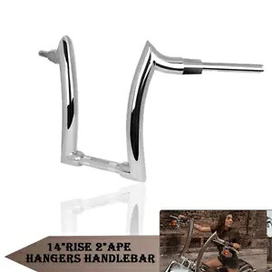 14 ''ライズハンドルバーオートバイドラッグバーハンドルバーハーレーダイナソフテイルに適合 14'' Rise Handlebar Motorcycle Drag Bar Handle bars Fit For Harley Dyna Softail 【並行輸入品】