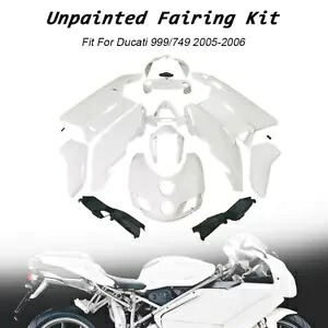 ボディワークフェアリングキット未塗装カウリング ABS ドゥカティ 999/749 2005-2006 に適合 Bodywork Fairing Kit Unpainted Cowling ABS Fit For Ducati 999/749 2005-2006 【並行輸入品】