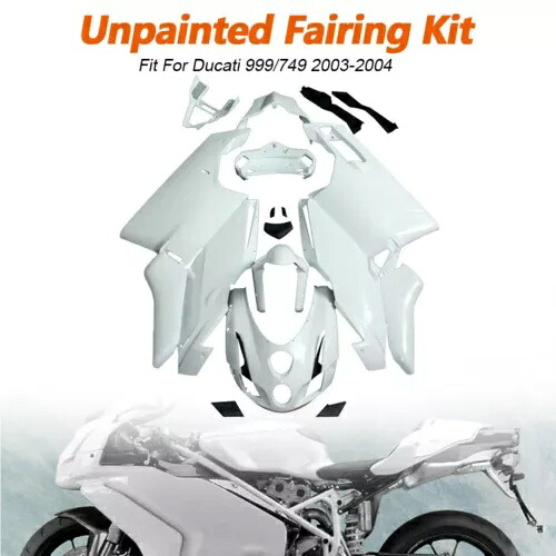 ボディワークフェアリングキット未塗装射出成形金型ドゥカティ 999 749 2003 2004 Bodywork Fairing Kit Unpainted Injection Mold Fit For Ducati 999 749 2003 2004 【並行輸入品】