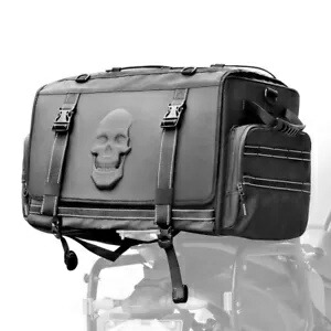 リアテールシートバッグ デラックスロールツールバッグ トラベル 13.4インチ x 9.4インチ x 8.3インチ モト用 Rear Tail Seat Bag Deluxe Roll Tool Bag Travel 13.4\