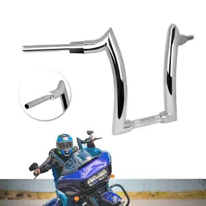 14 インチ ライズ ハンドルバー ハンドルバー クローム フィット ハーレー ソフテイル ストリート ボブ用 14'' Rise Handlebar Handle bars Chrome Fit For Harley Softail Street Bob 【並行輸入品】