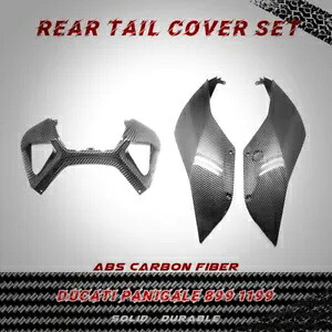 Ducati パニガーレ 899 1199 カーボンファイバー左右センターリアテールフェアリング For Ducati Panigale 899 1199 Carbon Fiber Left Right Center Rear Tail Fairings 【並行輸入品】