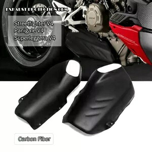 Ducati Superleggera V4 用カーボン排気プロテクターフェアリングヒートカバーパネル Carbon Exhaust Protector Fairing Heat Cover Panel for Ducati Superleggera V4 【並行輸入品】