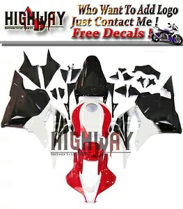 ABS プラスチックフェアリングボディワークパネルキット CBR600RR F5 2009-12 赤白黒 ABS Plastic Fairing Bodywork Panel Kit For CBR600RR F5 2009-12 Red White Black 【並行輸入品】