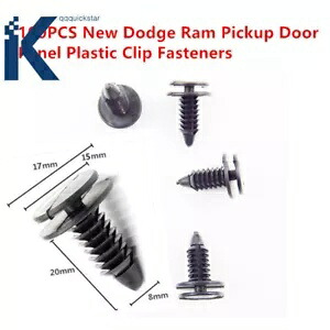 100 個ドアパネルプラスチッククリップファスナークライスラーダッジラムピックアップ用 100pcs Door Panel Plastic Clip Fasteners For Chrysler Dodge Ram Pickup 【並行輸入品】