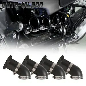 BMW K100 エアインテークチューブ修正カスタマイズ完全な Repalce 4 個ブラック For BMW K100 Air Intake Tube Modification Customize Complete Repalce 4pcs Black画像