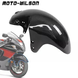 スズキ GSX1300R 隼 08-15 100% カーボンファイバーフロントフェンダーマッドガード G For Suzuki GSX1300R Hayabusa 08-15 100% Carbon Fiber Front Fender Mudguard G 【並行輸入品】