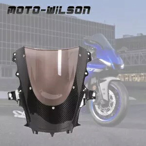 2020-2022 ヤマハ YZF R1 100% カーボンファイバーフロントガラスフロントガラスプロテクター 2020-2022 For YAMAHA YZF R1 100% Carbon Fiber Windscreen Windshield Protector 【並行輸入品】｜カスタムパーツ WORLD倉庫