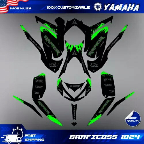 ヤマハ ラプター 700 700R グラフィックスキット 2013 2014 2017 から 2023 デカールステッカー atv Yamaha Raptor 700 700R graphics kit 2013 2014 2017 to 2023 decals stickers atv 【並行輸入品】