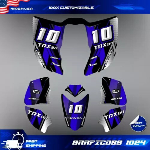 グラフィックキット 2006-2023 ホンダ TRX90 TRX 90 カスタムデカールステッカー Graphic kit for 2006-2023 Honda TRX90 TRX 90 custom decals stickers 【並行輸入品】