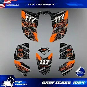 グラフィックキット 2006-2023 ホンダ TRX90 TRX 90 カスタムデカールステッカー Graphic kit for 2006-2023 Honda TRX90 TRX 90 custom decals stickers 【並行輸入品】