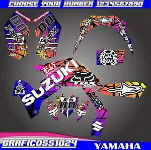 スズキ LTR 450 フルグラフィックスキット - カスタム ATV ステッカー デカール ラップ 全年式 Suzuki LTR 450 Full Graphics Kit - Custom ATV Stickers Decal Wrap All Years 【並行輸入品】