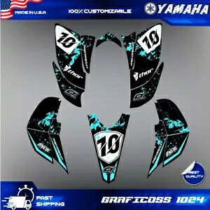 YFZ450 2003 2004 2005 2006 2007 2008 ヤマハグラフィックデカールキットステッカーに適合 Fits YFZ450 2003 2004 2005 2006 2007 2008 Yamaha Graphic decal kit stickers 【並行輸入品】