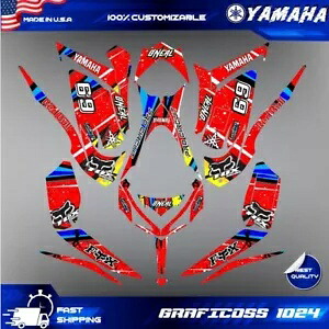 ヤマハ ラプター 700 700R グラフィックスキット 2013 2018 2020 から 2023 デカールステッカー atv Yamaha Raptor 700 700R graphics kit 2013 2018 2020 to 2023 decals stickers atv 【並行輸入品】