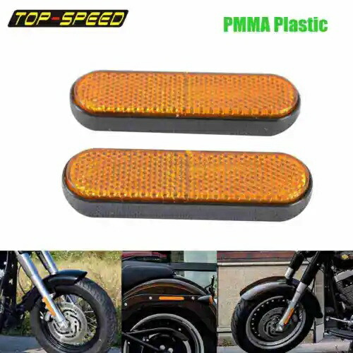 オートバイ PMMA フロントフォークスライダー脚反射リフレクターカバー ATV ダートバイク Motorcycle PMMA Front Fork Slider Leg Reflective Reflector Cover ATV Dirt Bikes 【並行輸入品】