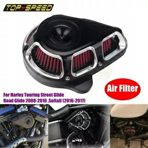 エアクリーナーインテークフィルターハーレーツーリングロードストリートグライドFLHX FLTR 08-16用 Air Cleaner Intake Filter For Harley Touring Road Street Glide FLHX FLTR 08-16 【並行輸入品】