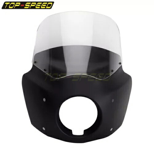 ABS ヘッドライトフェアリング 11 インチ フロントガラス付き クリア ハーレー ソフテイル ストリート ボブ FXBB用 ABS Headlight Fairing w/ 11" Windshield Clear For Harley Softail Street Bob FXBB 【並行輸入品】｜カスタムパーツ WORLD倉庫