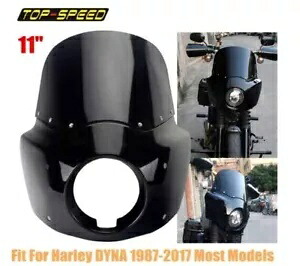 ABS ヘッドライトフェアリング空力フロントガラスハーレーローライダー FXDL/EFI FXDLI 用 ABS Headlight Fairing Aerodynamic Windshield For Harley Low Rider FXDL/EFI FXDLI 【並行輸入品】