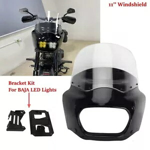 ヘッドライトフェアリングフロントガラスキットハーレーソフテイル M8 ファットボブ 114 FXFB/S 18-24 用 Headlight Fairing Windshield Kit For Harley Softail M8 Fat Bob 114 FXFB/S 18-24 【並行輸入品】｜カスタムパーツ WORLD倉庫