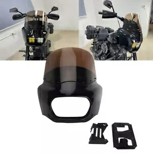 フロントフェアリング スモーキー フロントガラス ブラケット キット ハーレー ソフテイル ファット ボブ FXFB 18-19用 Front Fairing Smoky Windshield Bracket Kit For Harley Softail Fat Bob FXFB 18-19 【並行輸入品】|カスタムパーツ WORLD倉庫