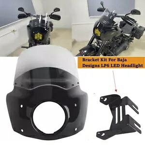 クラブスタイルヘッドライトフェアリング 11 インチフロントガラスハーレーソフテイル M8 ファットボブ FXFB Club Style Headlight Fairing 11'' Windshield For Harley Softail M8 Fat Bob FXFB 【並行輸入品】