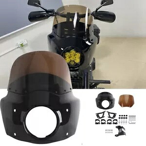BAJA デザイン用フロントフェアリングスモークフロントガラス LED ライトブラケット取付キット Front Fairing Smoke Windshield For BAJA Designs LED Lights Bracket Mounting Kit 【並行輸入品】