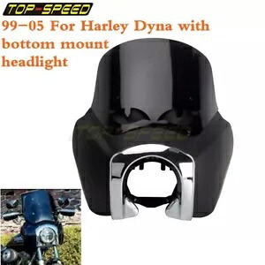 オートバイのフロントヘッドライトフェアリングフロントガラススクリーンハードウェアハーレーダイナ Motorcycle Front Headlight Fairing Windshield Screen Hardware For Harley DYNA 【並行輸入品】