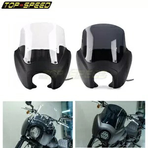 H4 LED ヘッドライトフェアリング 12 インチフロントガラス付きローライダー S FXLRS 20+ H4 LED Headlight Fairing W/ 12'' Windshield Windscreen For Low Rider S FXLRS 20+ 【並行輸入品】