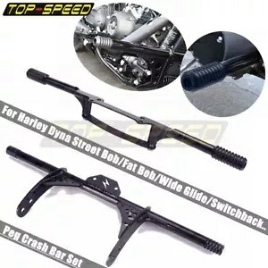 フロントリアハイウェイエンジンガードクラッシュバー Harley Dyna Fat Bob Low Rider S用 Front Rear Highway Engine Guard Crash Bar For Harley Dyna Fat Bob Low Rider S 【並行輸入品】