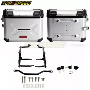 2X アルミニウム サイド テール ボックス マウント システム ブラケット付き パン アメリカ 1250 21-22用 2X Aluminum Side Tail Boxes w/Mounting System Bracket For Pan America 1250 21-22 【並行輸入品】|カスタムパーツ WORLD倉庫
