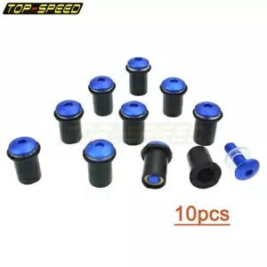 ボルトパターン付きのあらゆるオートバイ用のフロントガラスボルト&ラバーウェルナット&ワッシャー Windscreen Bolt & Rubber Well Nuts & Washers For Any Motorcycle w/ Bolt Pattern 【並行輸入品】