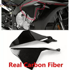 カーボンファイバーサイドフレームフェアリングパネルカウルカバー R1 R1M/S 2015 - 2019 Carbon Fiber Side Frame Fairing Panel Cowl Cover For R1 R1M/S 2015 - 2019 【並行輸入品】