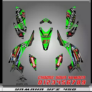 ヤマハ YFZ 450 グラフィックスキット 2003 2004 2005 2006 2007 2008 ステッカーデカールキット Yamaha YFZ 450 graphics kit 2003 2004 2005 2006 2007 2008 stickers decals kit 【並行輸入品】|カスタムパーツ WORLD倉庫