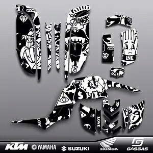 ヤマハ ラプター 660 660R フルグラフィック デカール ステッカー キット ATV YAMAHA RAPTOR 660 660R FULL GRAPHICS DECALS STICKERS KIT ATV 【並行輸入品】