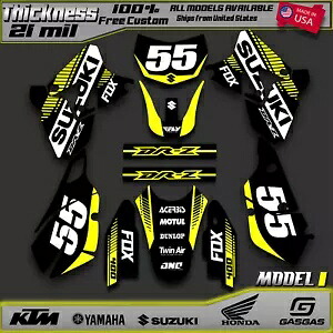 グラフィック デカール キット スズキ DRZ400SM (全年式) DRZ 400 SM SE 21用 Graphics Decal Kit For Suzuki DRZ400SM (All Years) DRZ 400 SM S E 21 【並行輸入品】