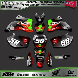 Yamaha YZF 250/450F グラフィック デカール キット - すべてのモデル/年式に対応、4 ストローク Yamaha YZF 250/450F Graphic Decal Kit - All Models/Years Compatible, 4-Stroke 【並行輸入品】