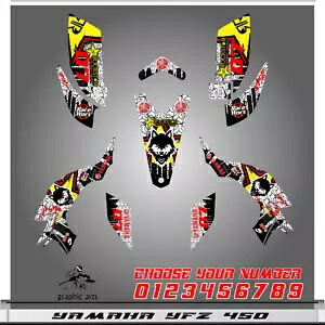 ヤマハ YFZ 450 グラフィックスキット 2003 2004 2005 2006 2007 2008 ステッカーデカールキット Yamaha YFZ 450 graphics kit 2003 2004 2005 2006 2007 2008 stickers decals kit 【並行輸入品】