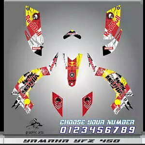 ヤマハ YFZ 450 グラフィックスキット 2003 2004 2005 2006 2007 2008 ステッカーデカールキット Yamaha YFZ 450 graphics kit 2003 2004 2005 2006 2007 2008 stickers decals kit 【並行輸入品】