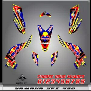 ヤマハ YFZ 450 グラフィックスキット 2003 2004 2005 2006 2007 2008 ステッカーデカールキット Yamaha YFZ 450 graphics kit 2003 2004 2005 2006 2007 2008 stickers decals kit 【並行輸入品】|カスタムパーツ WORLD倉庫